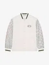 Givenchy Varsity Jacket In Wool And Monogram 72 Leather In Multicolored