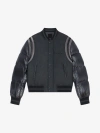 GIVENCHY VARSITY JACKET IN WOOL WITH PUFFER SLEEVES AND BACK