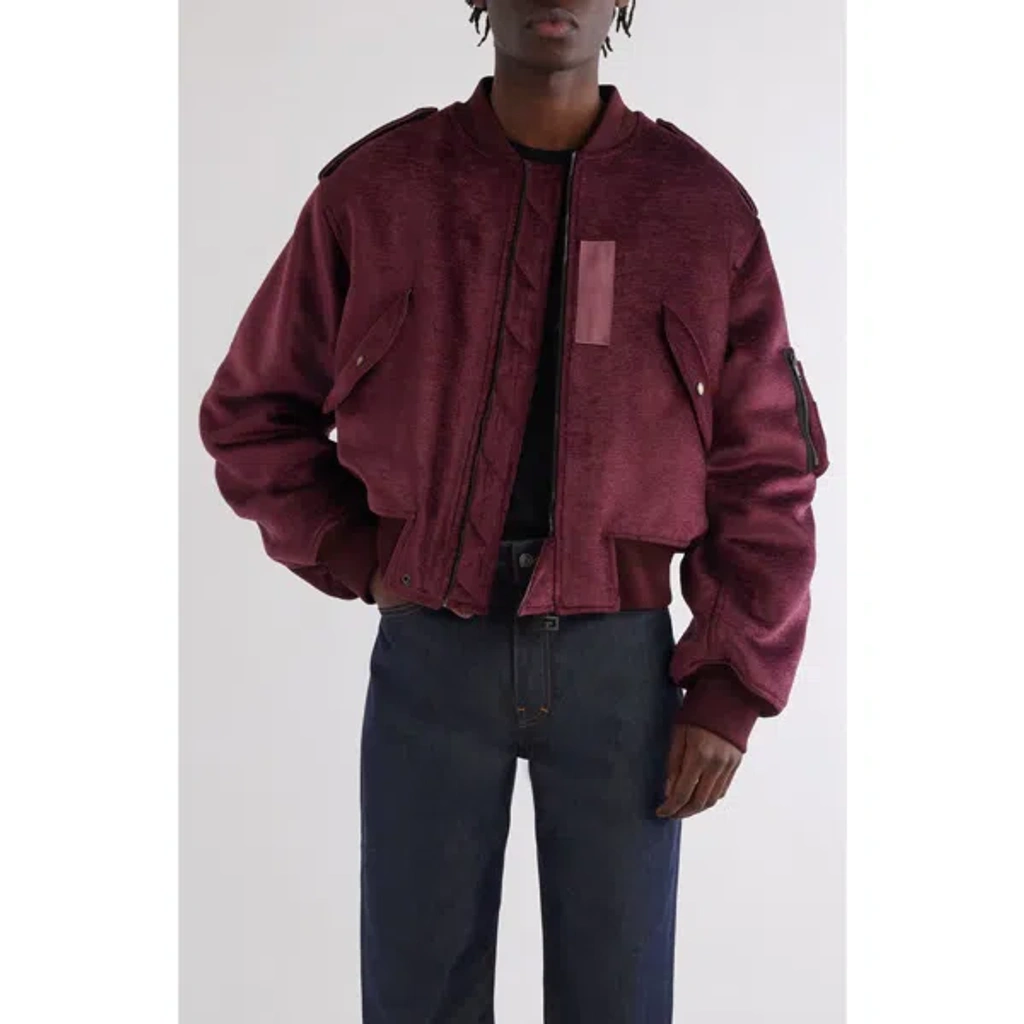 Givenchy Velvet Bomber Jacket In Old Pink | ModeSens