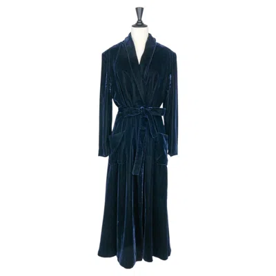 Pre-owned Givenchy Velvet Coat Dress By John Galliano Couture 1996 In Black