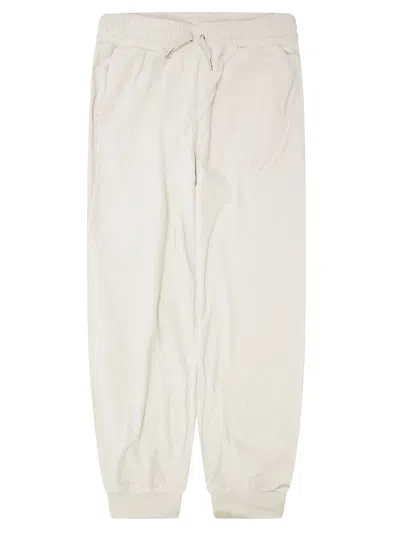 Givenchy Velvet Jogging Trousers With Logo In Neutral