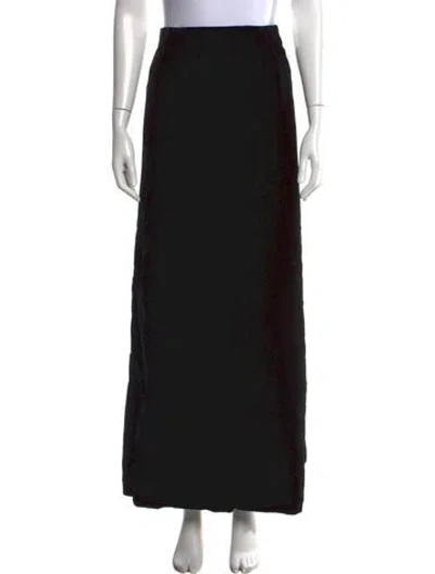 Pre-owned Givenchy Velvet Long Skirt In Black