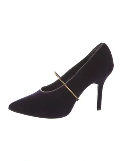 Pre-owned Givenchy Velvet Pumps In Blue