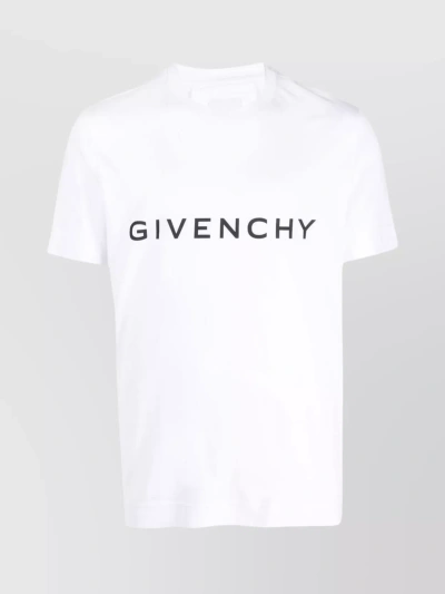 Givenchy Versatile Round Neck Short Sleeve T-shirt In White