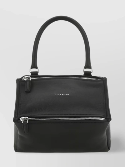 Givenchy Black Leather Small Pandora Handbag Nd  Donna Tu In Grey