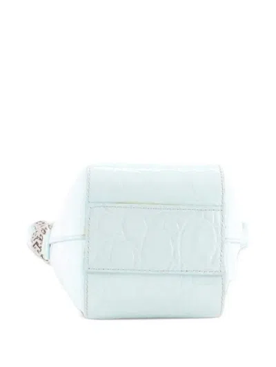 Pre-owned Givenchy Vertical Antigona Leather Mini Crossbody Bag In Blue