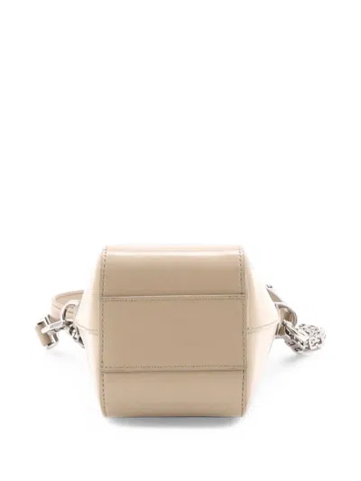 Pre-owned Givenchy Vertical Antigona Leather Mini Crossbody Bag In Neutrals