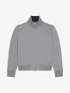 Givenchy Tracksuit Jacket In Fleece With 4g Detail In Grey