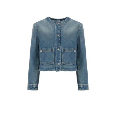 Givenchy Denim Jacket In Blue