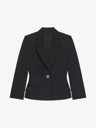 GIVENCHY JACKET IN WOOL WITH 4G LIQUID DETAIL