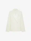 GIVENCHY SLIM FIT JACKET IN WOOL AND MOHAIR WITH SATIN COLLAR