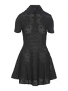 Givenchy Robe Polo En Jacquard Monogramme 72 In Black