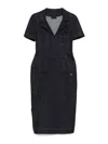 Givenchy Dress In Denim With 4g Emblem In Dark Wash