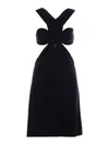 Givenchy Backless Archive Dress With Bow Detail In Black