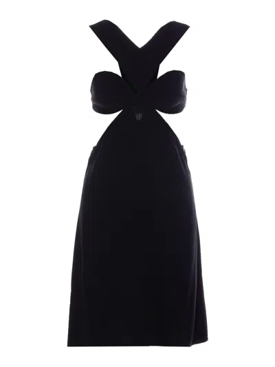 GIVENCHY VESTIDO MIDI - NEGRO