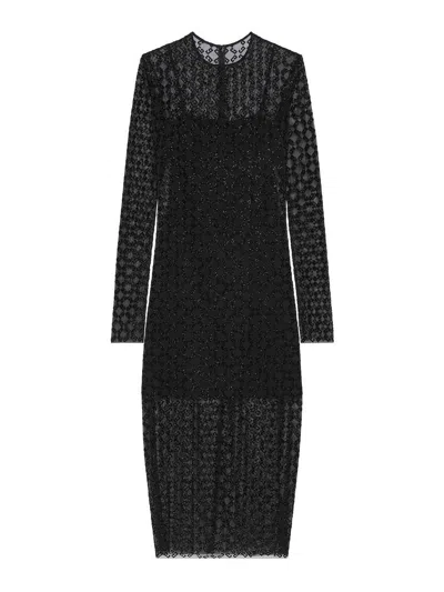 GIVENCHY MONOGRAM 72 SHINY TULLE DRESS