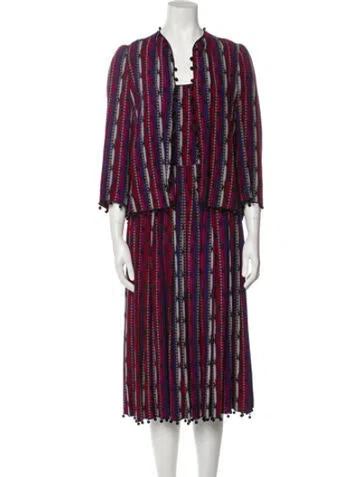 Pre-owned Givenchy Vintage 1977 Dress Set In Purple