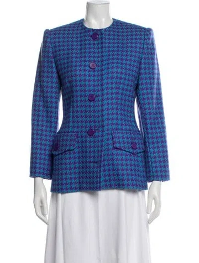 Pre-owned Givenchy Vintage 1980's Blazer In Blue
