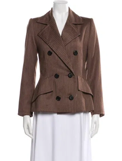 Pre-owned Givenchy Vintage 1980's Blazer In Brown