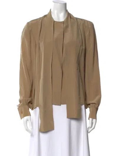 Pre-owned Givenchy Vintage 1980's Blouse In Neutrals