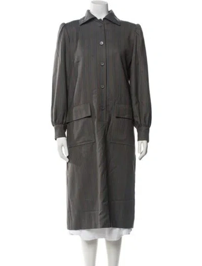 Pre-owned Givenchy Vintage 1980's Coat In Gray
