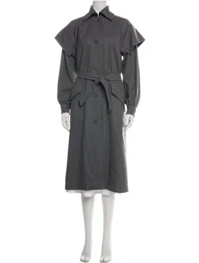 Pre-owned Givenchy Vintage 1980's Coat In Grey