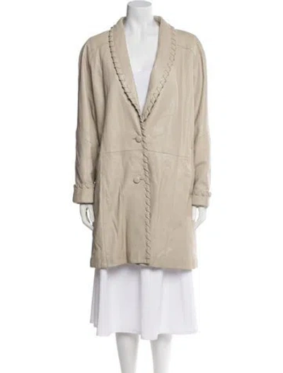Pre-owned Givenchy Vintage 1980's Coat In Neutral
