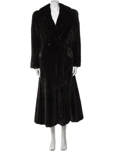 Pre-owned Givenchy Vintage 1980's Fur Coat In Brown