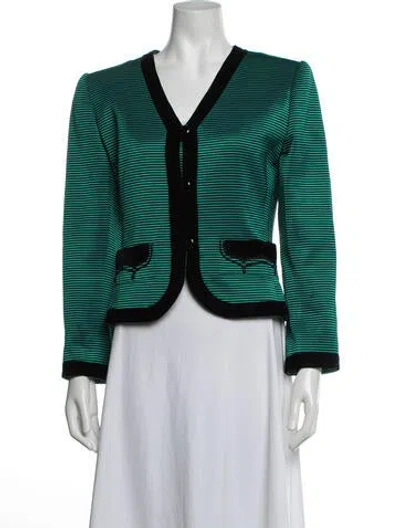 Pre-owned Givenchy Vintage 1980's Jacket In Black/green