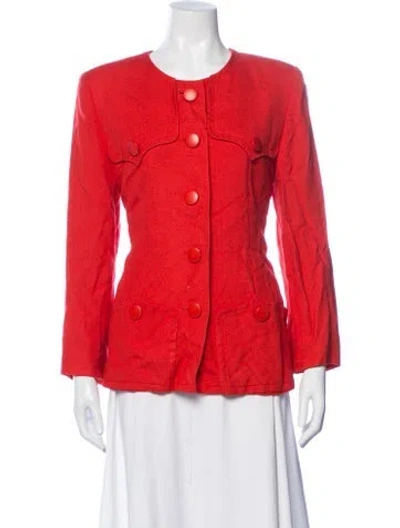 Pre-owned Givenchy Vintage 1980's Jacket In Red