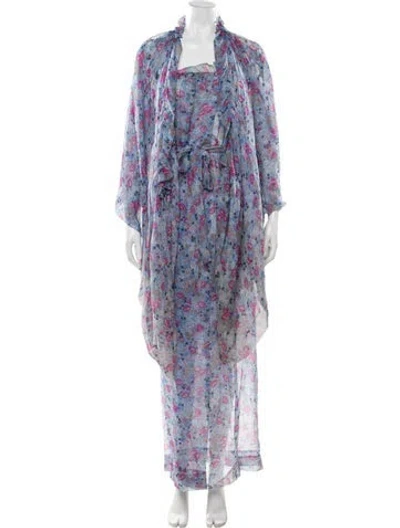 Pre-owned Givenchy Vintage 1980's Skirt Set In Blue