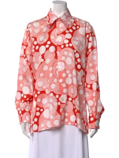 Pre-owned Givenchy Vintage 1980's Top In Red