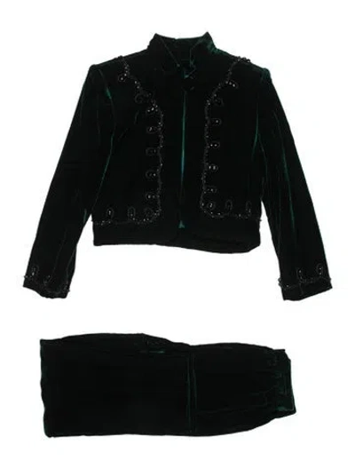 Pre-owned Givenchy Vintage 1993 Pantsuit In Green