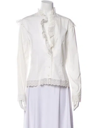 Pre-owned Givenchy Vintage 1996 Blouse In White