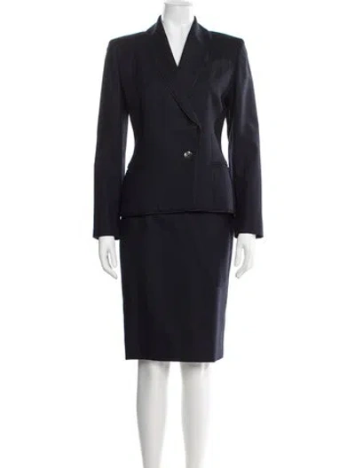 Pre-owned Givenchy Vintage 1996 Skirt Set In Blue