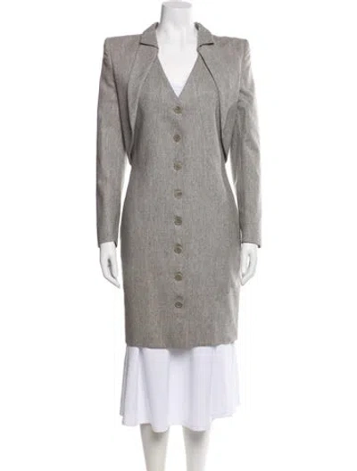 Pre-owned Givenchy Vintage 1998 Coat In Gray