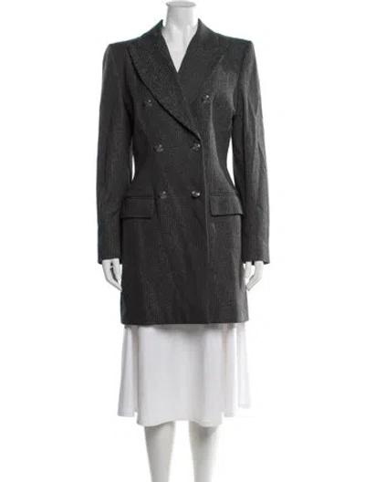 Pre-owned Givenchy Vintage 1998 Coat In Gray