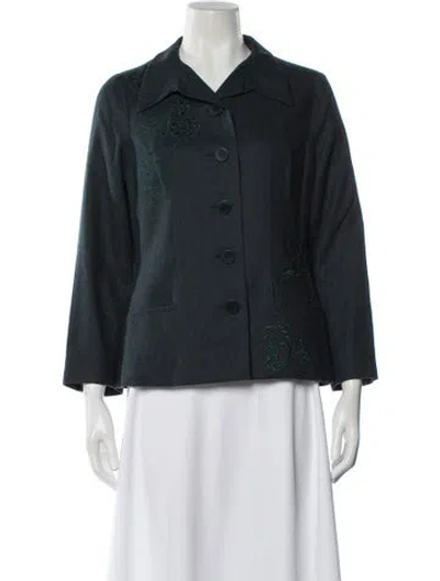 Pre-owned Givenchy Vintage 1998 Evening Jacket In Green