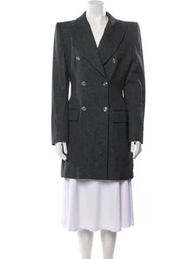 Pre-owned Givenchy Vintage 1998 Peacoat In Gray