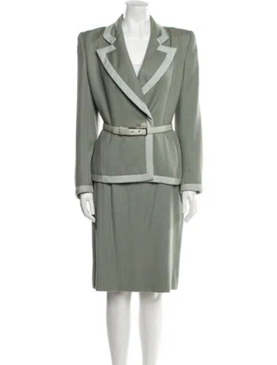 Pre-owned Givenchy Vintage 1998 Skirt Suit In Green