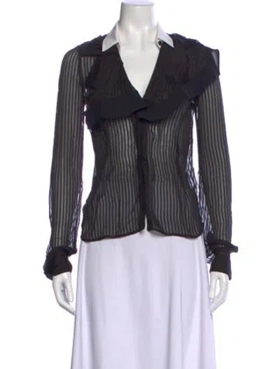 Pre-owned Givenchy Vintage 2008 Blouse In Black