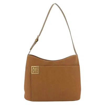 Pre-owned Givenchy Vintage 4g Canvas Brown Canvas Shoulder Bag Bag ()