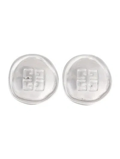 Pre-owned Givenchy Vintage 4g Clip-on Earrings In Multicolor