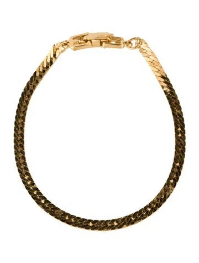 Pre-owned Givenchy Vintage Chain Link Bracelet, 6.75" In Multi
