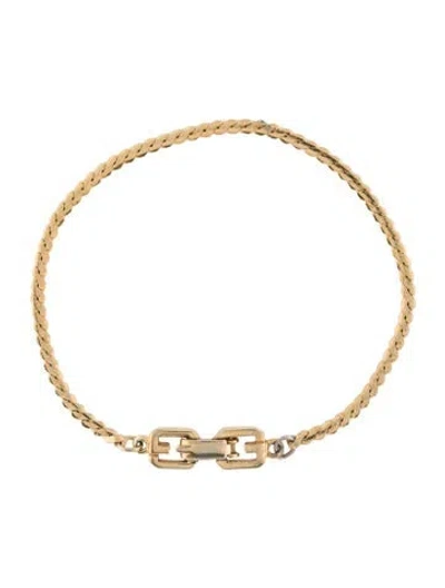 Pre-owned Givenchy Vintage Chain Link Bracelet, 7" In Multi