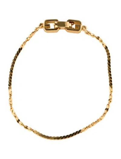 Pre-owned Givenchy Vintage Chain Link Bracelet, 7" In Multi