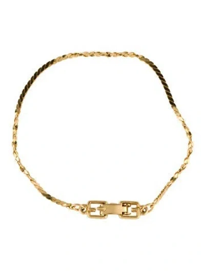 Pre-owned Givenchy Vintage Chain Link Bracelet, 7" In Multi