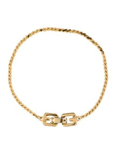 Pre-owned Givenchy Vintage Chain Link Bracelet, 7" In Multi