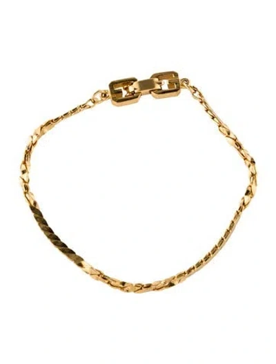 Pre-owned Givenchy Vintage Chain Link Bracelet, 7" In Multi