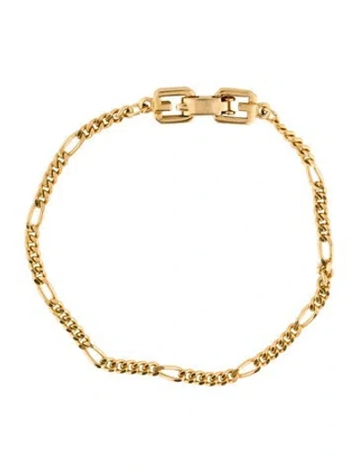Pre-owned Givenchy Vintage Chain Link Bracelet, 7" In Multi